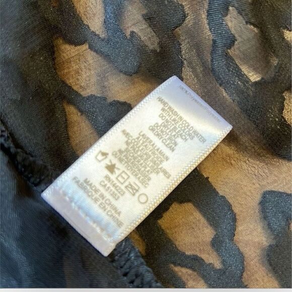 Anthropologie Bishop & Young Black Flin Burnout Kimono Cardigan Swim Cover XS NW - Picture 6 of 7